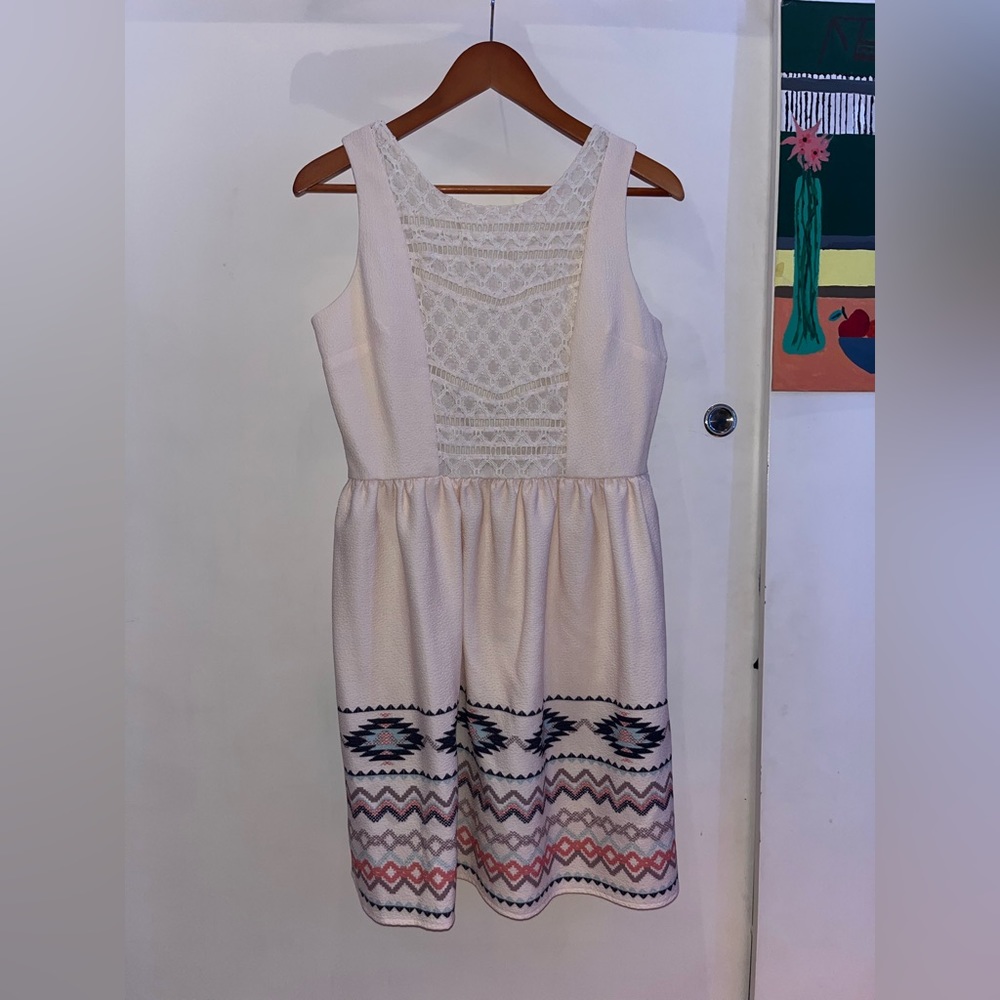 Xhilaration Geometric Pattern Sleeveless Dress